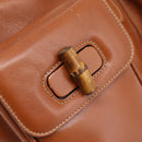 GUCCI Bamboo Backpack Leather Brown Gold 003 2058 0016 Auth ka5812-19