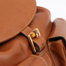 GUCCI Bamboo Backpack Leather Brown Gold 003 2058 0016 Auth ka5812-20
