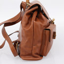 GUCCI Bamboo Backpack Leather Brown Gold 003 2058 0016 Auth ka5812-3