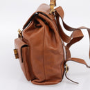 GUCCI Bamboo Backpack Leather Brown Gold 003 2058 0016 Auth ka5812-4