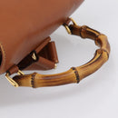 GUCCI Bamboo Backpack Leather Brown Gold 003 2058 0016 Auth ka5812-7