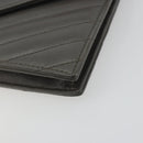 SAINT LAURENT Cassandra Chain Shoulder Wallet Leather Gray Silver Auth ka5813V-12
