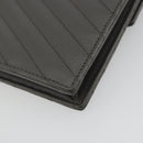 SAINT LAURENT Cassandra Chain Shoulder Wallet Leather Gray Silver Auth ka5813V-14