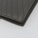 SAINT LAURENT Cassandra Chain Shoulder Wallet Leather Gray Silver Auth ka5813V-15