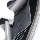 SAINT LAURENT Cassandra Chain Shoulder Wallet Leather Gray Silver Auth ka5813V-22