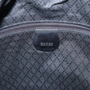 GUCCI Bamboo Shoulder Bag Canvas Black Silver 001 1014 1577 5 Auth ka582-10