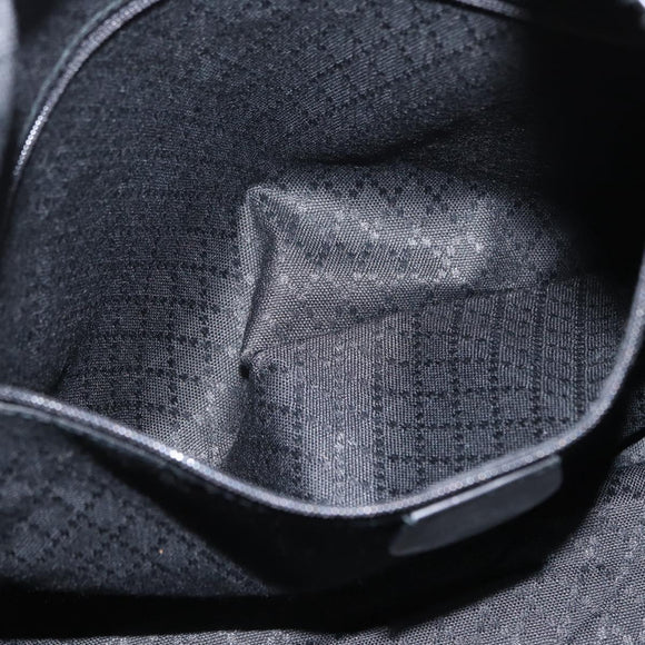 GUCCI Bamboo Shoulder Bag Canvas Black Silver 001 1014 1577 5 Auth ka582