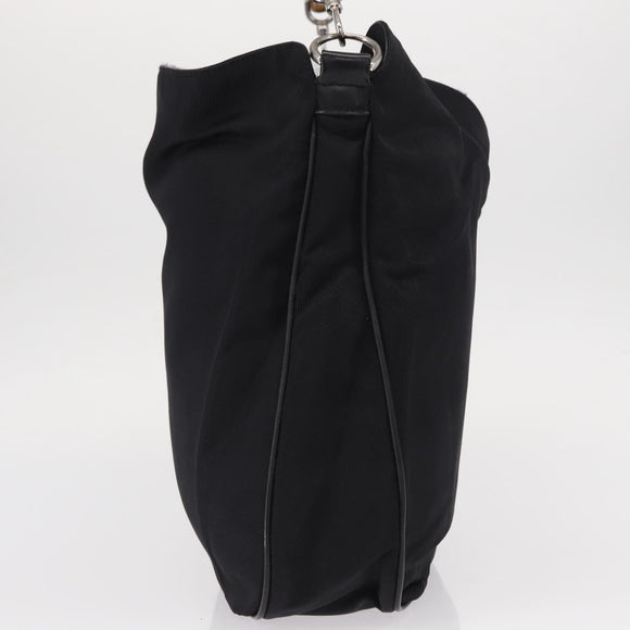 GUCCI Bamboo Shoulder Bag Canvas Black Silver 001 1014 1577 5 Auth ka582