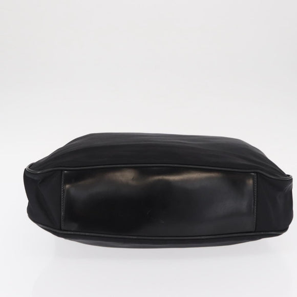 GUCCI Bamboo Shoulder Bag Canvas Black Silver 001 1014 1577 5 Auth ka582