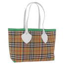 BURBERRY Nova Check Tote Bag Canvas Beige Auth ka5820V-1