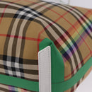 BURBERRY Nova Check Tote Bag Canvas Beige Auth ka5820V-11