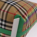 BURBERRY Nova Check Tote Bag Canvas Beige Auth ka5820V-13