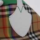 BURBERRY Nova Check Tote Bag Canvas Beige Auth ka5820V-14