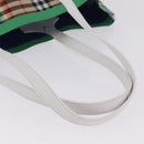 BURBERRY Nova Check Tote Bag Canvas Beige Auth ka5820V-7