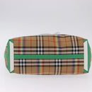 BURBERRY Nova Check Tote Bag Canvas Beige Auth ka5820V-9