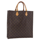 LOUIS VUITTON Monogram Sac Plat Hand Bag M51140 LV Auth ka5821-1