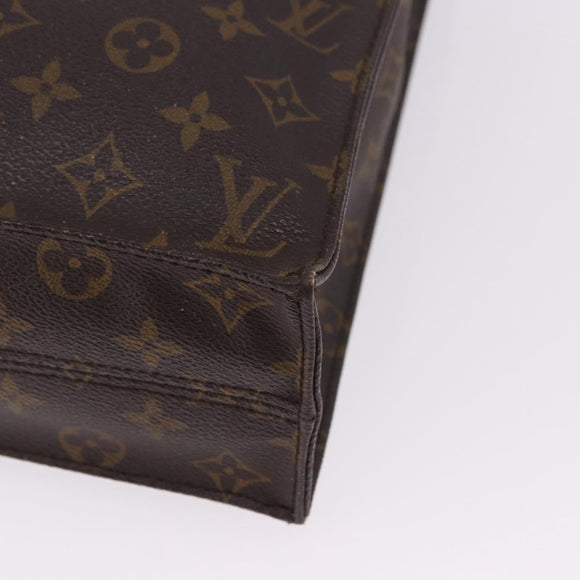 LOUIS VUITTON Monogram Sac Plat Hand Bag M51140 LV Auth ka5821