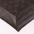 LOUIS VUITTON Monogram Sac Plat Hand Bag M51140 LV Auth ka5821-16