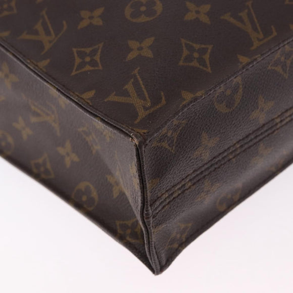 LOUIS VUITTON Monogram Sac Plat Hand Bag M51140 LV Auth ka5821