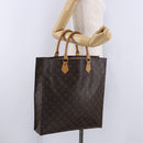 LOUIS VUITTON Monogram Sac Plat Hand Bag M51140 LV Auth ka5821-19