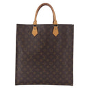 LOUIS VUITTON Monogram Sac Plat Hand Bag M51140 LV Auth ka5821-13