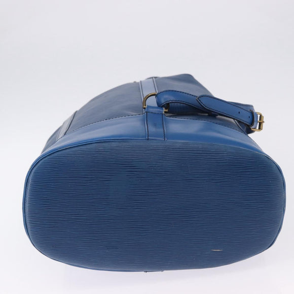 LOUIS VUITTON Epi Randonnee GM Shoulder Bag Blue M43085 LV Auth ka5822
