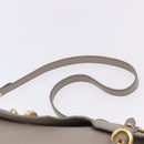 Miu Miu Hand Bag Leather 2way Beige Gold Auth ka5824A-15