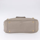 Miu Miu Hand Bag Leather 2way Beige Gold Auth ka5824A-6