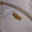 Miu Miu Hand Bag Leather 2way Beige Gold Auth ka5824A-22