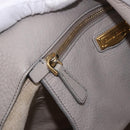 Miu Miu Hand Bag Leather 2way Beige Gold Auth ka5824A-25