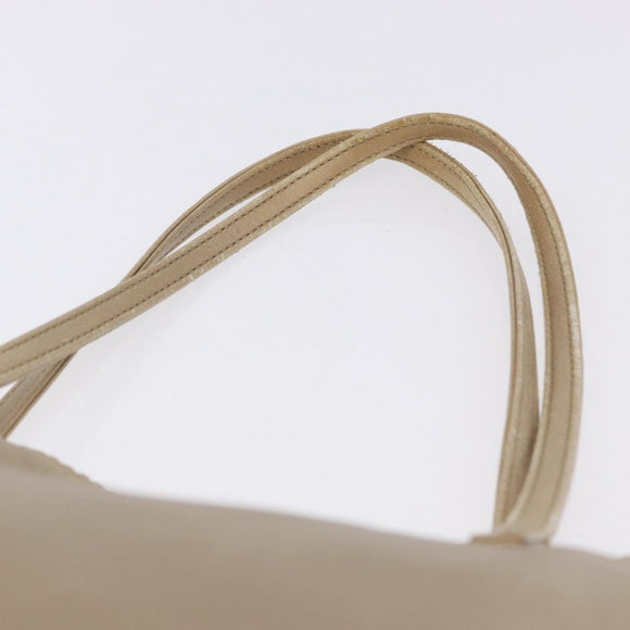 LOEWE Tote Bag Leather Gold Auth ka5825