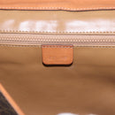 CELINE Macadam Canvas Shoulder Bag PVC Leather Brown Gold Auth ka5827-18