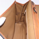 CELINE Macadam Canvas Shoulder Bag PVC Leather Brown Gold Auth ka5827-20