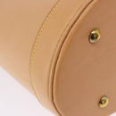 LOUIS VUITTON Nomad leather Bucket PM Shoulder Bag Beige M85001 LV Auth ka5828V-14