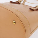 LOUIS VUITTON Nomad leather Bucket PM Shoulder Bag Beige M85001 LV Auth ka5828V-10