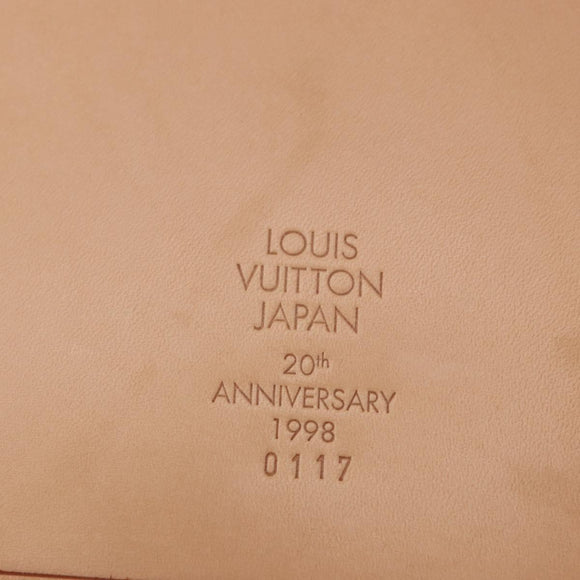 LOUIS VUITTON Nomad leather Bucket PM Shoulder Bag Beige M85001 LV Auth ka5828V