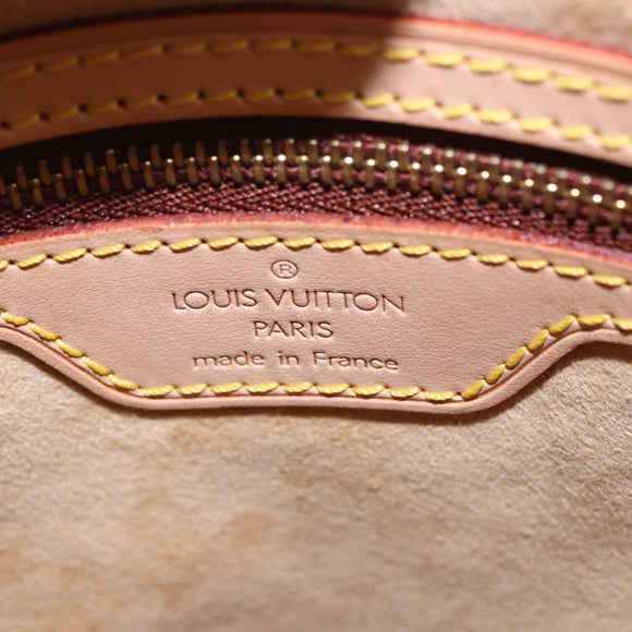LOUIS VUITTON Nomad leather Bucket PM Shoulder Bag Beige M85001 LV Auth ka5828V