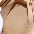 LOUIS VUITTON Nomad leather Bucket PM Shoulder Bag Beige M85001 LV Auth ka5828V-11
