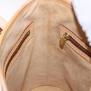 LOUIS VUITTON Nomad leather Bucket PM Shoulder Bag Beige M85001 LV Auth ka5828V-20