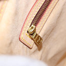 LOUIS VUITTON Nomad leather Bucket PM Shoulder Bag Beige M85001 LV Auth ka5828V-21