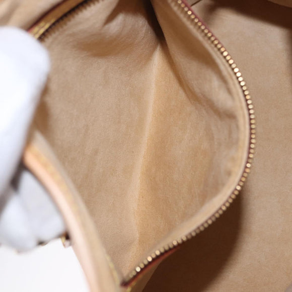 LOUIS VUITTON Nomad leather Bucket PM Shoulder Bag Beige M85001 LV Auth ka5828V