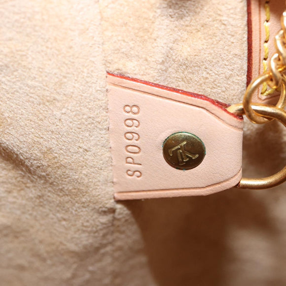 LOUIS VUITTON Nomad leather Bucket PM Shoulder Bag Beige M85001 LV Auth ka5828V
