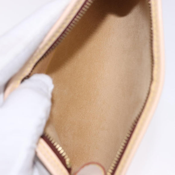LOUIS VUITTON Nomad leather Bucket PM Shoulder Bag Beige M85001 LV Auth ka5828V