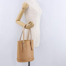 LOUIS VUITTON Nomad leather Bucket PM Shoulder Bag Beige M85001 LV Auth ka5828V-28