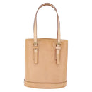 LOUIS VUITTON Nomad leather Bucket PM Shoulder Bag Beige M85001 LV Auth ka5828V-2