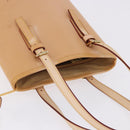 LOUIS VUITTON Nomad leather Bucket PM Shoulder Bag Beige M85001 LV Auth ka5828V-7