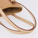 LOUIS VUITTON Nomad leather Bucket PM Shoulder Bag Beige M85001 LV Auth ka5828V-8
