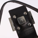 FENDI Zucca Canvas Mini Croissant Hand Bag Black Brown Silver Auth ka5829A-10