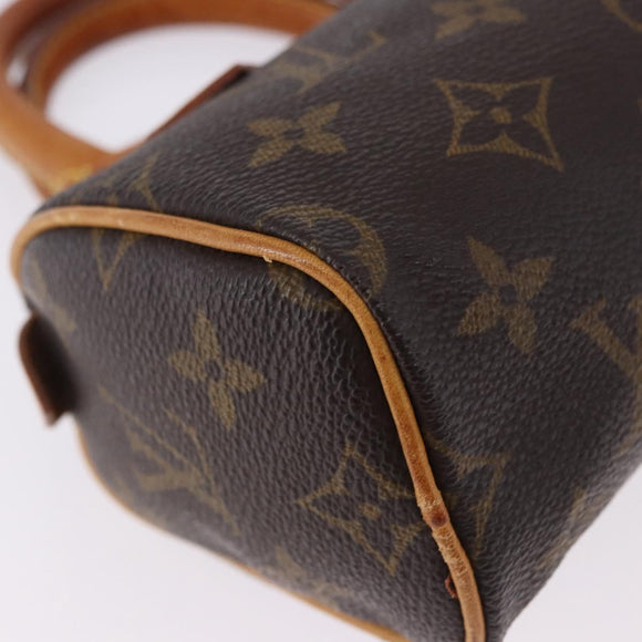 LOUIS VUITTON Monogram Mini Speedy Hand Bag M41534 LV Auth ka5830