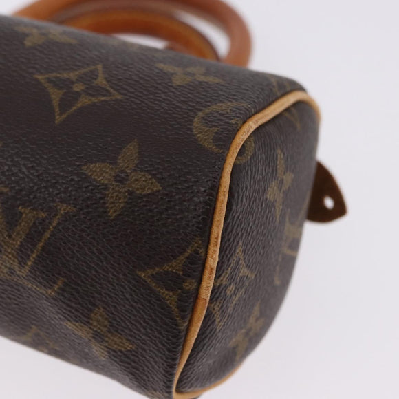 LOUIS VUITTON Monogram Mini Speedy Hand Bag M41534 LV Auth ka5830